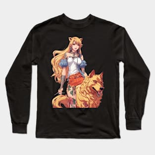 Werewolf Anime Girl Long Sleeve T-Shirt